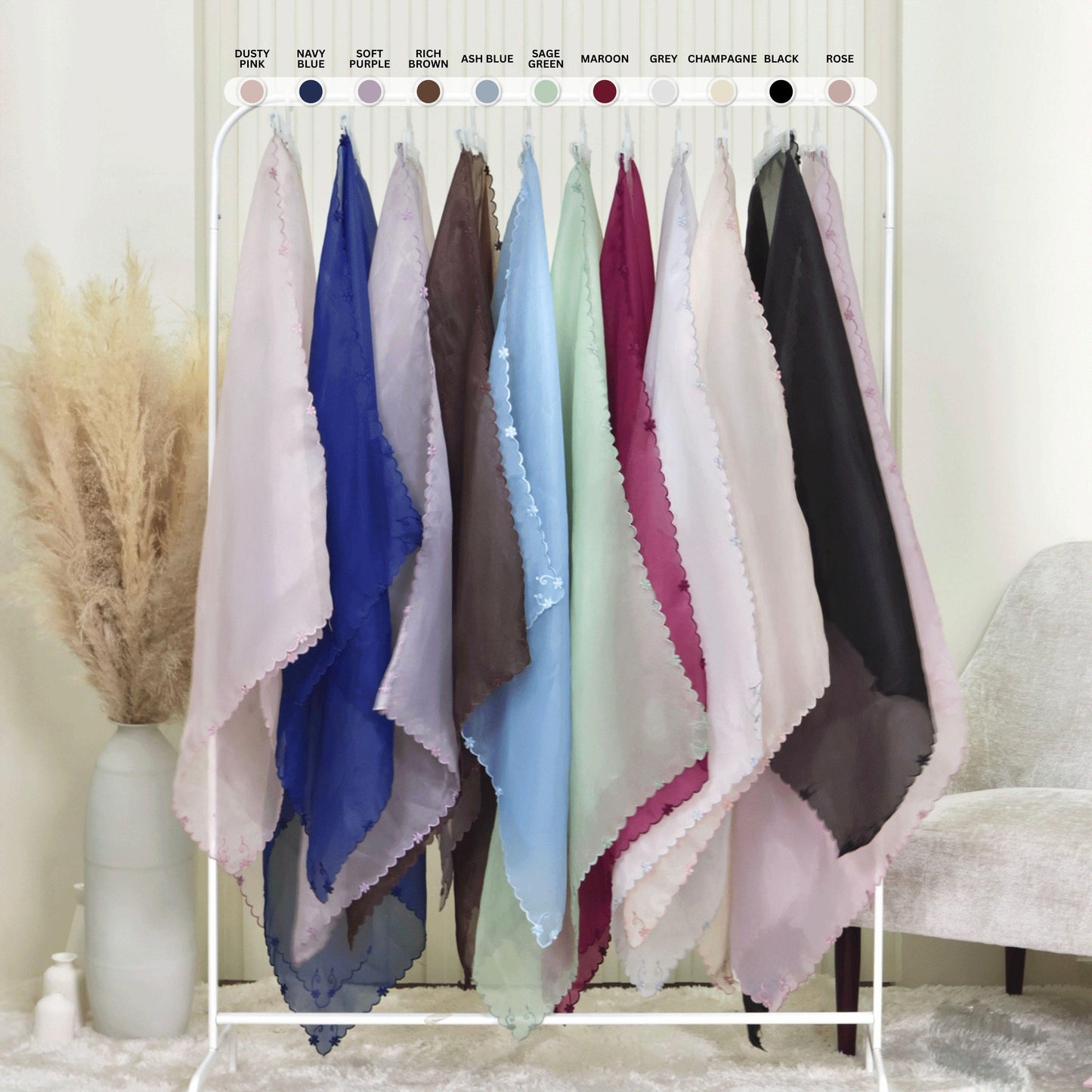 Selendang Organza